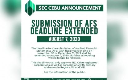 deadline cebu audited filing statements