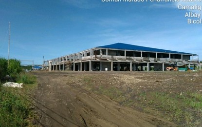<p><strong>24/7 CONSTRUCTION</strong>. Photo shows the ongoing construction of the Bicol International Airport. Transportation Secretary Arthur Tugade ordered the 24/7 construction of the airport to meet its target completion date within the year. <em>(Contributed photo)</em></p>
