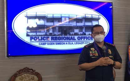 <p><strong>WEEDING OUT SCALAWAGS</strong>. Philippine National Police chief, Gen. Archie Gamboa, says 6,000 erring policemen have been weeded out from the PNP since he assumed office last January. Gamboa spoke to newsmen during his visit to Camp Simeon Ola in Legazpi City on Tuesday, July 14, 2020. <em>(Photo by Connie Calipay)</em></p>