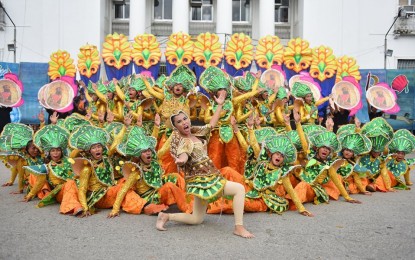 <p><strong>CANCELLED.</strong> Some performers during the Manaragat Festival of Catbalogan City, Samar after their parade in 2019. The city government on Wednesday (July 15, 2020) announced that this year’s festival parade and the showdown will be suspended in compliance with the “new normal” guidelines and health protocols amid the health crisis. <em>(Photo courtesy of Catbalogan city government)</em></p>
