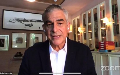 <p>Ayala Corp. chief executive officer Jaime August Zobel de Ayala<em> (Screenshot)</em></p>