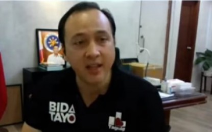 <p>Taguig Mayor Lino Cayetano. <em>(Screengrab from Laging Handa briefing)</em></p>