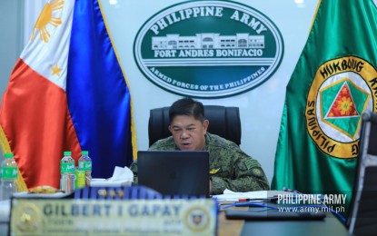<p>Philippine Army commander, Lt. Gen. Gilbert Gapay. <em>(Photo courtesy of the Army Chief Public Affairs Office)</em></p>