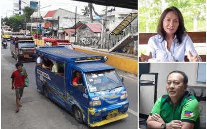 <p><strong>TRADITIONAL JEEPNEYS</strong>. Cebu Governor Gwendolyn Garcia announces during a press conference in Barili town on Monday (July 20, 2020) that Transportation Secretary Arthur Tugade agreed to allow traditional jeepneys to resume operation provided that the units are roadworthy. LTFRB Regional Director Eduardo Montealto Jr. said operators of traditional jeepneys must secure a certificate of roadworthiness from the Land Transportation Office and endorsement from the local government unit before they can be issued with a permit to operate. <em>(PNA file photos and screengrab from Cebu Provincial Capitol PIO's Sugbonews)</em></p>
