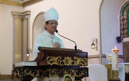 <p>Bishop Julito Cortes of the Diocese of Dumaguete <em>(Photo by Judy Flores Partlow) </em></p>