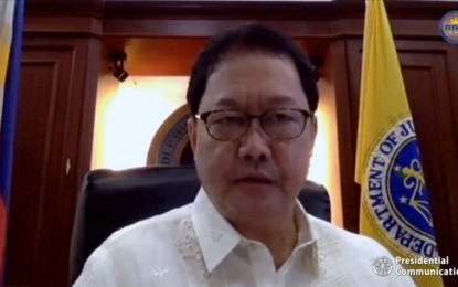 <p>Justice Secretary Menardo Guevarra.<em> (Screengrab from pre-SONA forum virtual presser)</em></p>