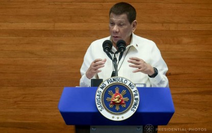 <p><strong>HOPEFUL END TO COVID-19</strong>. Albayanos have expressed hope of a more strategic and comprehensive plan to combat Covid-19 after hearing President Duterte's pronouncements on the pandemic in his 5th State-of-the-Nation Address (SONA). The Chief Executive delivered his SONA at the House of Representatives in Quezon City on Monday (July 27, 2020)<em>. (Presidential photo)</em></p>