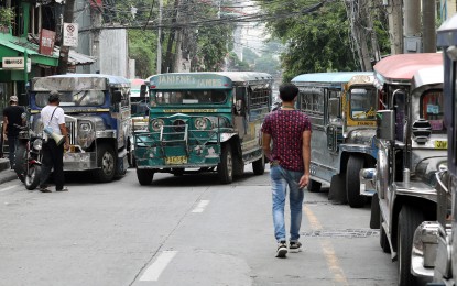 <p><strong>MORE JEEPNEYS. </strong>Several jeepneys are parked along a side street near Araneta-Cubao in Quezon City. The Land Transportation Franchising and Regulatory Board (LTFRB) on Tuesday (Nov. 17, 2020) said more than a thousand jeepneys will be able to ply Metro Manila's streets on Wednesday (Nov. 18, 2020) as part of the Department of Transportation's plan to slowly resume public transportation services amid the Covid-19 pandemic. (<em>PNA file photo</em>) </p>