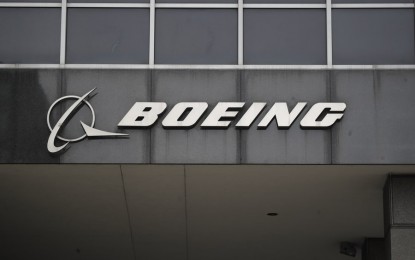 <p>Photo taken on March 13, 2019 shows the Boeing logo at its headquarters in downtown Chicago, the United States. <em>(Xinhua/Joel Lerner)</em></p>