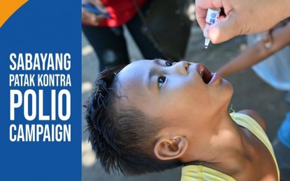 <p><strong>ANTI-POLIO IMMUNIZATION DRIVE. </strong>Round 1, Phase 2 of the synchronized polio immunization campaign dubbed as "Sabayang Patak Kontra Polio, will be conducted in the provinces of Bataan, Bulacan, Pampanga, Tarlac and Zambales on Aug. 3-16, 2020. The campaign aims to strengthen polio prevention in the country<em>. (Photo by DOH-CLCHD)</em></p>