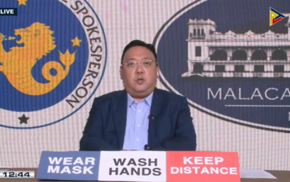 <p><strong>TRUTH WILL COME OUT.</strong> Presidential Spokesperson Harry Roque holds regular virtual presser where he tackled the controversies hounding the PhilHealth on Tuesday (Aug. 4, 2020). Roque said the truth will come out once the investigations on the alleged anomalies are over. <em>(Screenshot)</em></p>