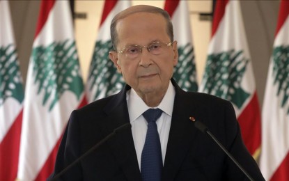 <p>Lebanese President Michel Aoun <em>(Lebanese Presidency / Handout - Anadolu Agency)</em></p>