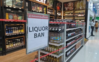<p><strong>LIQUOR BAN.</strong> Bacolod City establishments, including Robinsons Supermarket in Barangay Mansilingan, stopped selling liquor or any form of alcoholic beverages starting August 1, based on Executive Order 50. The liquor ban was extended for about two weeks more until August 31 after Mayor Evelio Leonardia issued EO 53, extending the modified general community quarantine in the city until the end of the month. <em>(Photo courtesy of Archie Rey Alipalo)</em></p>