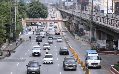 <p><strong>EDSA DURING PANDEMIC.</strong> A stretch of Edsa during the pandemic. The Department of Transportation said the idea to install a toll road on Edsa during rush hours was suggested by other stakeholders and was neither a proposal nor an ongoing project by the department.<em> (PNA photo by Joey Razon)</em></p>