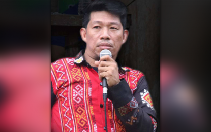 <p>Datu Rico Maca, the Indigenous People Mandatory Representative of San Miguel, Surigao del Sur.<em> (Photo courtesy of the Armed Forces of the Philippines' Facebook Page)</em></p>