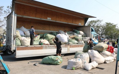 <p><strong>REDUCING PLASTIC FOOTPRINT.</strong> Sacks of soft plastic waste are collected in Baseco, Tondo, Manila as Nestlé Philippines and Plastic Credit Exchange (PCEx) partner to cut plastic footprint. Aside from Baseco, soft plastic wastes are diverted from landfills in Payatas, Quezon City and Rodriguez, Rizal. <em>(Photo courtesy of PCEx)</em></p>