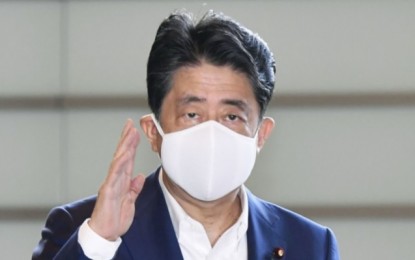 <p>Japanese Prime Minister Shinzo Abe.<em> (Kyodo photo)</em></p>