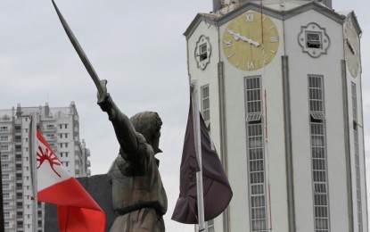 <p>A statue of Gat Andres Bonifacio at the Kartilya ng Katipunan near the Manila City Hall. <em>(PNA photo by Avito C. Dalan)</em></p>