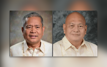 <p>Iligan City Vice Mayor Jemar Vera Cruz (left) tests positive for the coronavirus disease after contracting the virus from City Councilor Petronilo Pardillo (right).<em> (File photo courtesy of the Iligan City local government unit)</em></p>