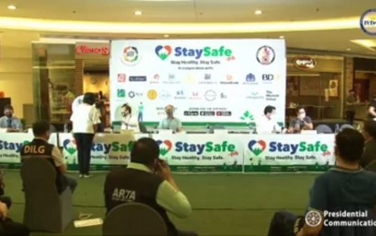 <p>Private companies commit to support the national government and the StaySafe.ph contact tracing application. They hope that government and private sector collaboration will usher in the safe reopening of the country’s economy. (Contributed photo)</p>