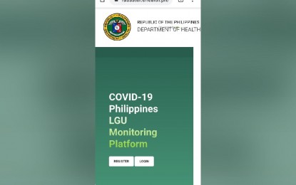 <p>(<em>Screenshot of the Covid-19 Philippine LGU Monitoring Platform</em>)</p>