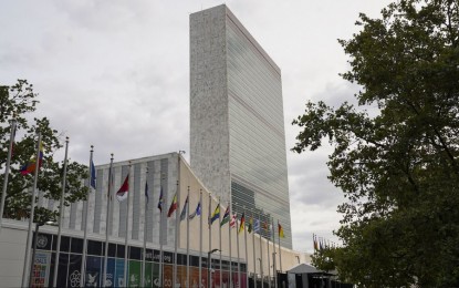<p><strong>SOLIDARITY.</strong> Photo taken on Sept. 14, 2020 shows the outside view of the United Nations headquarters in New York, the United States. UN Secretary-General Antonio Guterres on Tuesday (Sept. 15, 2020) called for international solidarity to find vaccines that accessible to all. <em>(Xinhua/Wang Ying)</em></p>