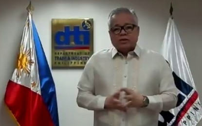 <p><strong>EASING LOCKDOWNS.</strong> Trade Secretary Ramon Lopez delivers his keynote speech at the virtual opening ceremony of the Franchise Asia Philippines (FAPHL) on Sept. 21, 2020. Lopez said there are fewer number of businesses that remain closed as the government eases community quarantine measures in August and September. <em>(Screengrab from FAPHL)</em></p>
<p> </p>