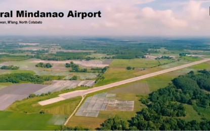 <p>The aerial view of the Central Mindanao Airport in Barangay Tawan-Tawan, M’lang, North Cotabato. <em>(Photo from CMA Facebook Page)</em></p>