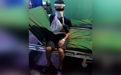 <p><strong>CAPTURED.</strong> Government troops capture Tuesday (Sept. 22, 2020) Rowel Monasque, a ranking leader of the communist New People's Army, inside the Zamboanga del Sur Medical Center in Pagadian City. Monasque is seeking treatment after being injured when the rebels clashed with government forces Monday in Barangay Marangan, Dumigag, Zamboanga del Sur. <em>(Photo courtesy of the 53rd Infantry Battalion)</em></p>