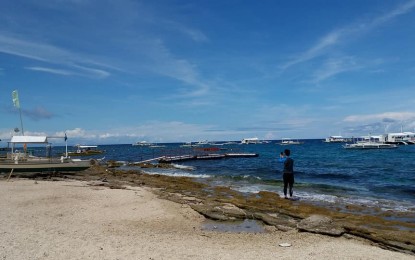 <p><strong>JUMPSTARTING TOURISM</strong>. Apo Island, the world-renowned dive destination in Dauin, Negros Oriental, has been hard-hit by the Covid-19 pandemic, with tourism practically rolling to a stop. Local diving has now been re-opened in the province with strict protocols to prevent Covid-19 infection put in place. <em>(PNA file photo by Judy Flores Partlow)</em></p>