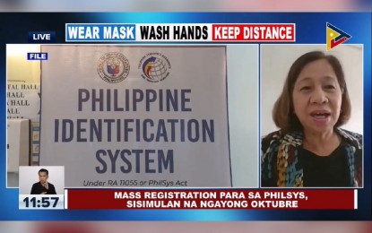 <p>Philippine Statistics Authority (PSA) Assistant Secretary Rosalinda Bautista<em> (Screengrabbed from PCOO)</em></p>