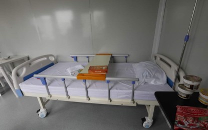 <p><strong>ISOLATION FACILITY.</strong> The isolation rooms of the Taguig City Lakeshore Hotel Mega-Quarantine Facility are equipped with a bed, a mini-table, a computer tablet, Wi-fi connection and food supply for patients. Patients "Julie" and "Joy", who were among the first patients in the facility, said their pleasant experience helped them recover from Covid-19 while staying connected with their loved ones.<em> (PNA photo by Avito C. Dalan)</em></p>