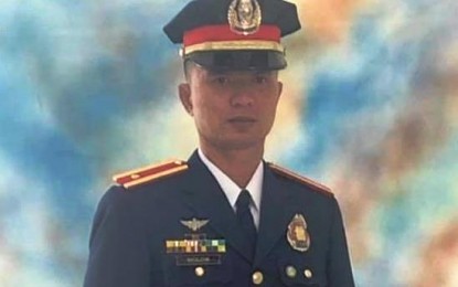 <p><strong>IN THE NAME OF SERVICE.</strong> Lt. Christian Bolok, officer-in-charge of the San Jose municipal police station in Northern Samar. He died while leading a raid on an illegal cockfighting session in San Jose town on Monday (Oct. 26, 2020). <em>(Photo courtesy of Northern Samar police)</em></p>