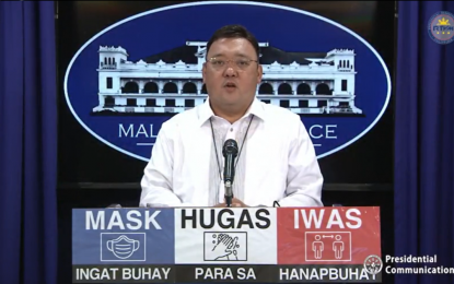 <p><strong>MEGA TASK FORCE</strong>. Presidential Spokesperson Harry Roque holds regular virtual Palace press briefing on Tuesday (Oct. 27, 2020). Roque said Duterte instructed the Department of Justice to head a mega task force as he was not satisfied with current anti-corruption efforts. <em>(Screenshot)</em></p>
