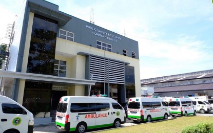 <p><strong>BETTER ACCESS TO HEALTH.</strong> The Department of Health donates 16 ambulances to the Davao City government on Thursday (Oct. 29, 2020). The project is under DOH’s health facilities enhancement program. <em>(Photo courtesy of the City Government of Davao)</em></p>