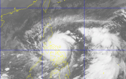 <p>Satellite view of super typhoon Rolly (international name Goni) <em>(PAGASA)</em></p>