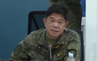 <p>AFP chief-of-staff, Gen. Gilbert Gapay. <em>(Screengrab from NDRRMC briefing)</em></p>