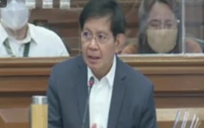 <p>Senator Panfilo Lacson, chair of the Senate Committee on National Defense and Security, Peace, Unification, and Reconciliation. <em>(Screengrab from Senate hearing Facebook Live video)</em></p>