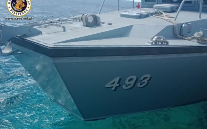 <p><strong>NO MAJOR DAMAGE.</strong> The Philippine Navy's multi-purpose attack craft BA-493 off the waters of Sulu. The Navy on Wednesday (Nov. 4, 2020) said BA-493 did not incur heavy damage in Tuesday’s clash with an Abu Sayyaf speedboat, which resulted in the death of seven terrorists. <em>(Photo courtesy of the Naval Public Affairs Office)</em></p>