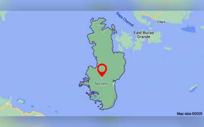 <p>Google map of Socorro town, Bucas Grande island, Surigao del Norte.</p>
