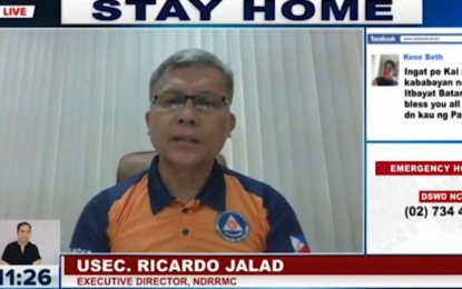 <p>NDRRMC executive director Ricardo Jalad. <em>(Screengrab from Laging Handa briefing)</em></p>