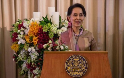 <p>State Counselor Aung San Suu Kyi <em>(Anadolu)</em></p>
