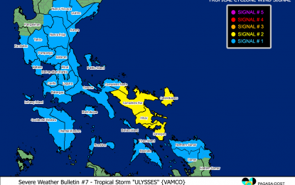 Signal no. 2 up in parts of Bicol as 'Ulysses' intensifies | Philippine ...