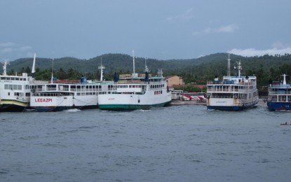 <p><strong>SEA TRAVEL BAN.</strong> A seaport in Allen town in Northern Samar. At least 513 passengers bound for Luzon are stranded in different ports in Northern Samar as the province remains under tropical cyclone wind signal no. 1 due to Typhoon Ulysses (international name Vamco), the provincial disaster risk reduction management office (PDRRMO) reported Wednesday (Nov. 11, 2020). <em>(Photo courtesy of Northern Samar Our Home)</em></p>