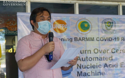 <p><strong>FIGHT VS. COVID-19 CONTINUES.</strong> Dr. Amirel Usman, acting Bangsamoro Autonomous Region in Muslim Mindanao health minister, said regional health workers are trying to “flatten the curve” and called for public support. On Thursday (Nov. 12, 2020), the region posted 112 recovered patients, the third-highest number of recoveries so far in the region.<em> (File photo by MOH-BARMM)</em></p>