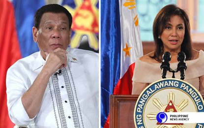 <p>President Rodrigo Duterte and Vice President Leni Robredo </p>