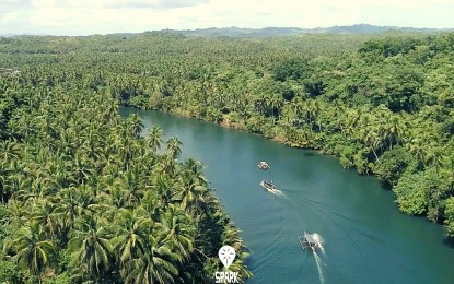 <p><strong>SAMAR'S GOLDEN RIVER</strong>. The picturesque Golden River that leads to Sohoton Cave and Natural Bridge in Basey, Samar. The destination is one of the seven eco-tourism sites that re-opened to local tourists on Nov. 16, 2020 after eight months of lockdown. <em>(Photo courtesy of Spark Samar)</em></p>