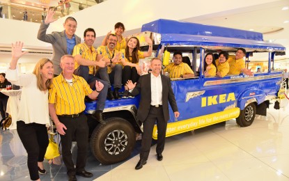<p><strong>HIRING</strong>. IKEA Philippines team with IKEA Southeast Asia & Mexico managing director Christian Rojkjaer (center). The furnishing retailer is opening 496 jobs for its first store in the Philippines in Pasay City that will open in the second quarter of 2021. <em>(Photo courtesy of IKEA Philippines)</em></p>