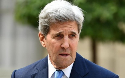 <p>John Kerry, former US Secretary of State, leaves Elysee Palace after the ‘Tech for Good' summit at the Elysee Palace in Paris, France on May 23, 2018 <em>(Anadolu photo)</em></p>