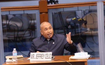 <p><strong>EXPOSING REDS' LIES.</strong> Former CPP-NPA cadre Jeffrey "Ka Eric" Celiz appears before the Senate hearing on red-tagging on Tuesday (Nov. 24, 2020). Celiz, who was with the communist movement for 27 years, said joining the group is not the answer to the clamors for genuine change and is not a way of showing one's love for his country. <em>(Photo courtesy of Armed Forces of the Philippines Facebook page)</em></p>